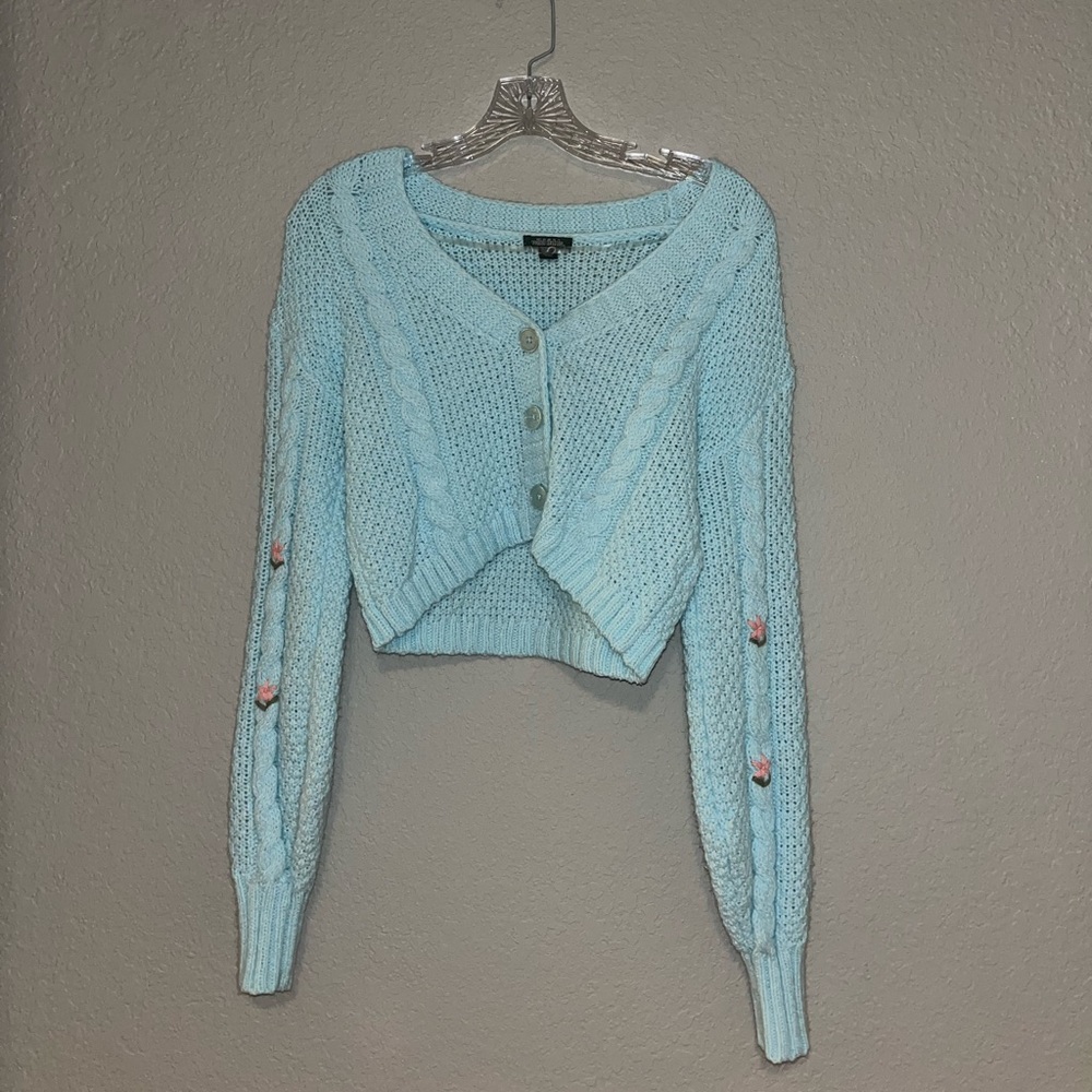 Wild Fable crochet cropped sweater